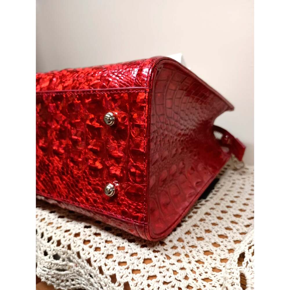 NWOT BRAHMIN RED OPAL CAMI SATCHEL GLIMMERING FIRE GLOW - Picture 7 of 10